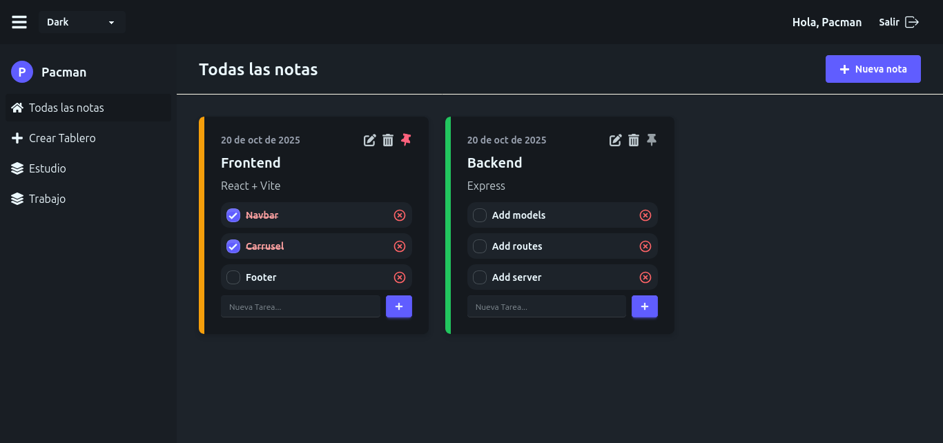 Project screenshot: Organization App